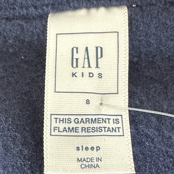 Gap Kids Fleece Pajama Set - Boys - Blue Size 8 - Picture 3 of 7